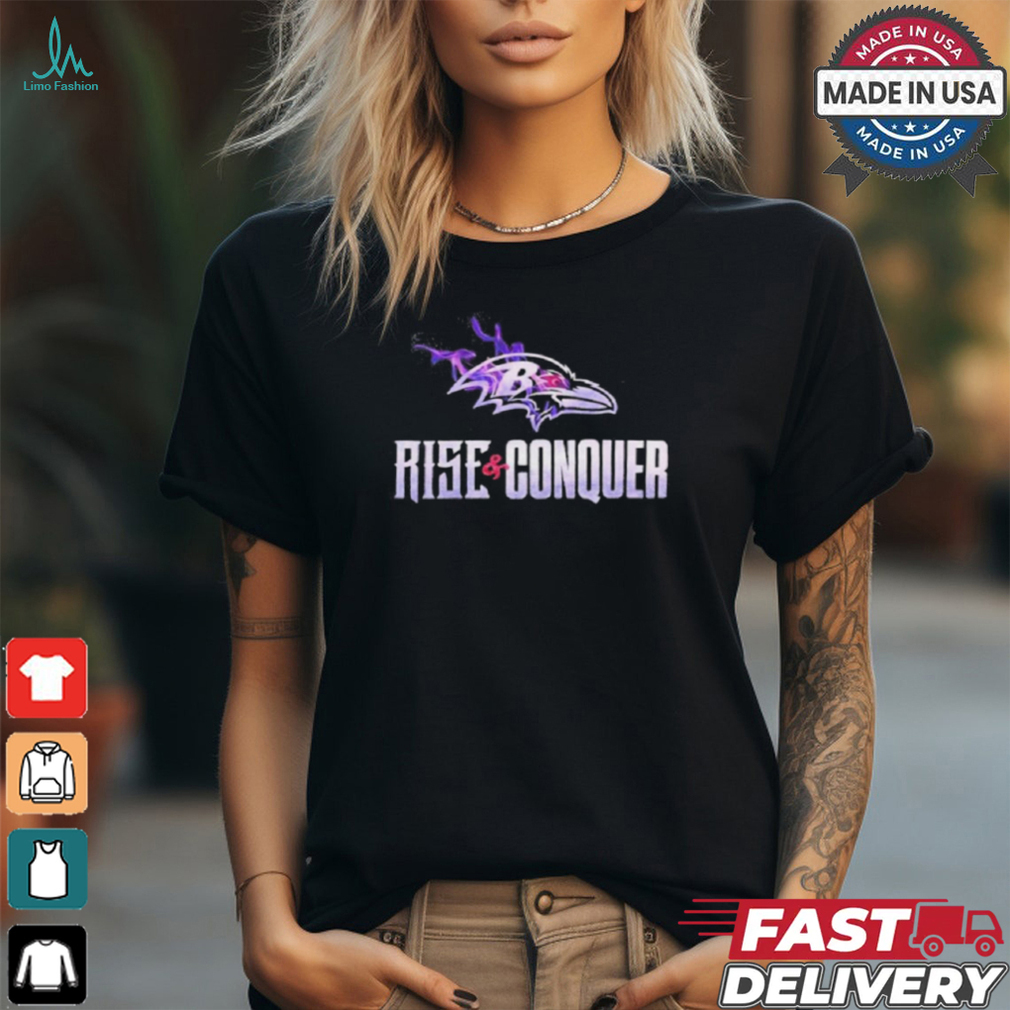 Baltimore Ravens Rise And Conquer Snapback Shirt Baltimore Ravens Rise And Conquer Snapback Shirt