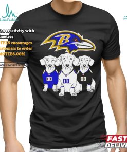 Baltimore Ravens dachshund dogs shirt