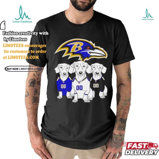 Baltimore Ravens dachshund dogs shirt