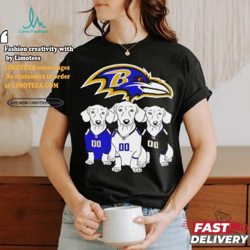 Baltimore Ravens dachshund dogs shirt