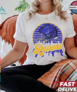 Baltimore football team Skyline helmet T Shirt
