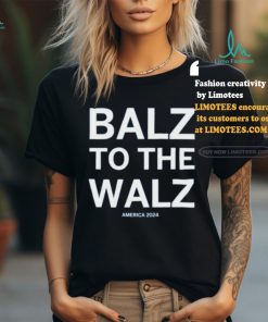 Balz To The Walz America 2024 Ladies Boyfriend Shirt