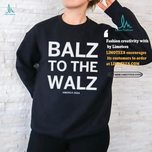 Balz To The Walz America 2024 Ladies Boyfriend Shirt