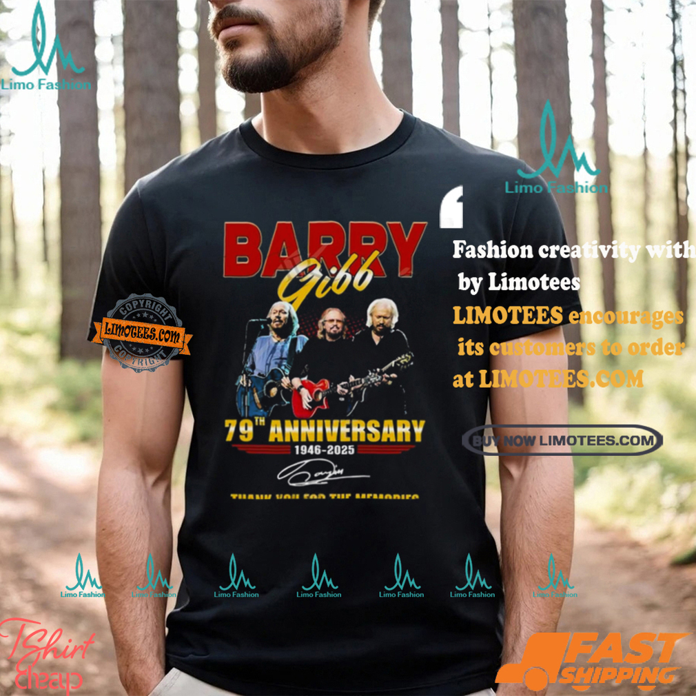 Barry Gibb 79th Anniversary 1946 2025 Thank You For The Memories T shirt Barry Gibb 79th Anniversary 1946 2025 Thank You For The Memories T shirt