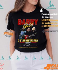Barry Gibb 79th Anniversary 1946 2025 Thank You For The Memories T shirt