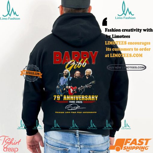 Barry Gibb 79th Anniversary 1946 2025 Thank You For The Memories T shirt