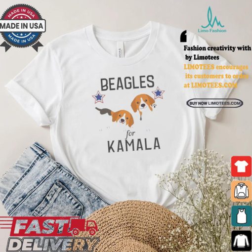 Beagles For Kamala Harris Madam President Cute Dog T shirt