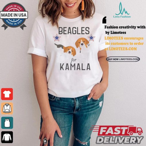 Beagles For Kamala Harris Madam President Cute Dog T shirt