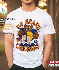 Bears NFL x Homage x Beavis and Butt Head Unisex Tri Blend T Shirt