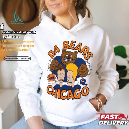 Bears NFL x Homage x Beavis and Butt Head Unisex Tri Blend T Shirt