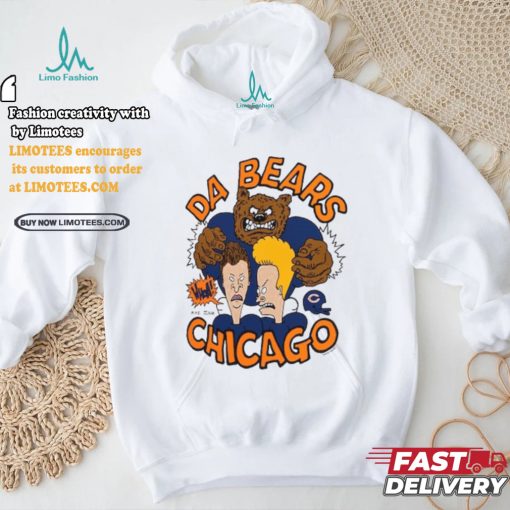 Bears NFL x Homage x Beavis and Butt Head Unisex Tri Blend T Shirt