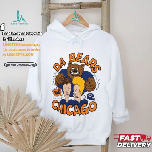 Bears NFL x Homage x Beavis and Butt Head Unisex Tri Blend T Shirt