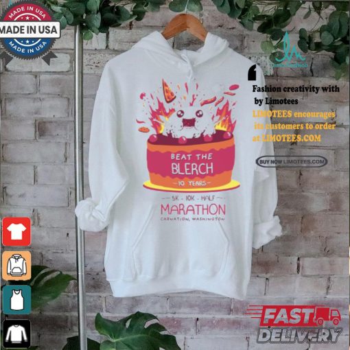 Beat The Blerch 10 Years Marathon Carnation Washington Shirt