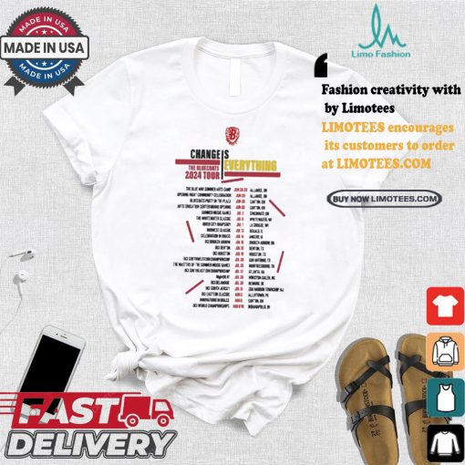 Best Bluecoats change is everything 2024 tour shirt