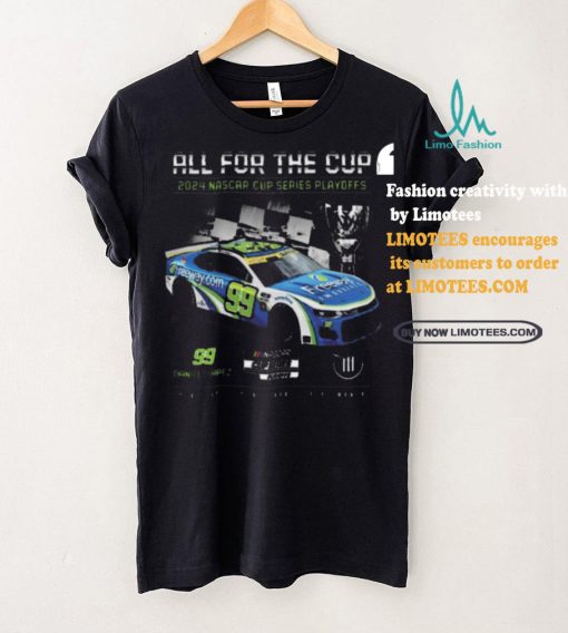 Best Men’s Daniel Suarez Trackhouse Racing Team Collection Black 2024 NASCAR Cup Series Playoffs Freeway Insurance T Shirt