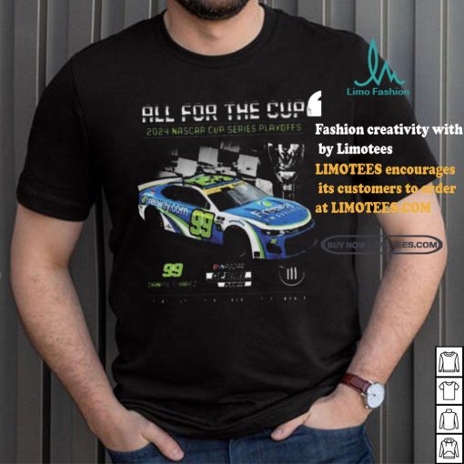 Best Men’s Daniel Suarez Trackhouse Racing Team Collection Black 2024 NASCAR Cup Series Playoffs Freeway Insurance T Shirt