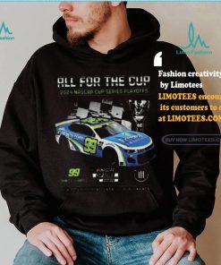 Best Men’s Daniel Suarez Trackhouse Racing Team Collection Black 2024 NASCAR Cup Series Playoffs Freeway Insurance T Shirt