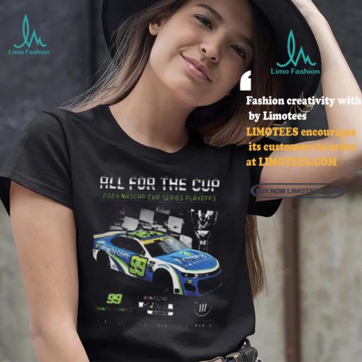 Best Men’s Daniel Suarez Trackhouse Racing Team Collection Black 2024 NASCAR Cup Series Playoffs Freeway Insurance T Shirt