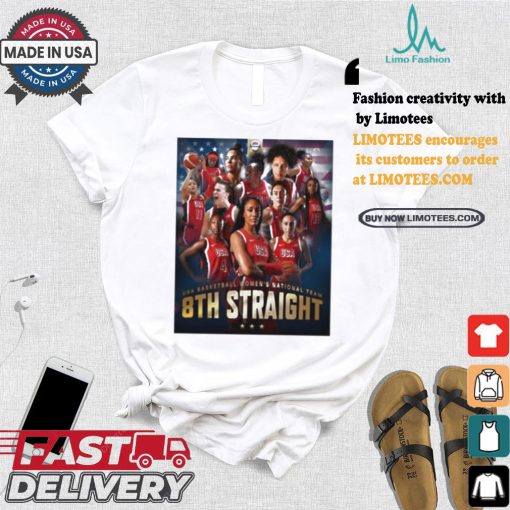 Best Usa Basketball Women’s National Team 8Th Straight Shirt