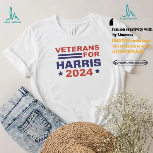 Best Veterans for harris 2024 election democratic party shirt
