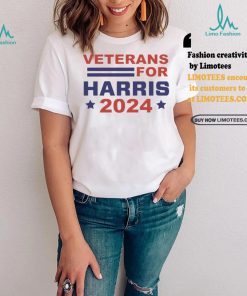 Best Veterans for harris 2024 election democratic party shirt
