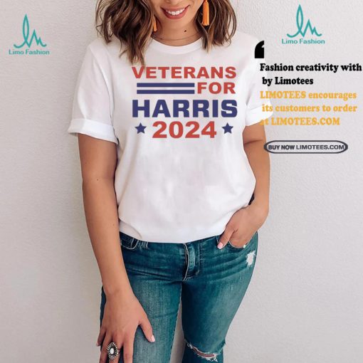 Best Veterans for harris 2024 election democratic party shirt