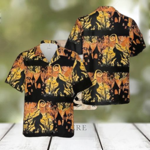 Bigfoot Halloween Hawaiian Shirt