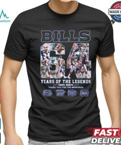Bill years of the legends 1960 2024 thank you for the memories shirt