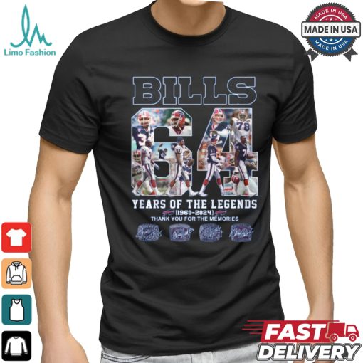 Bill years of the legends 1960 2024 thank you for the memories shirt