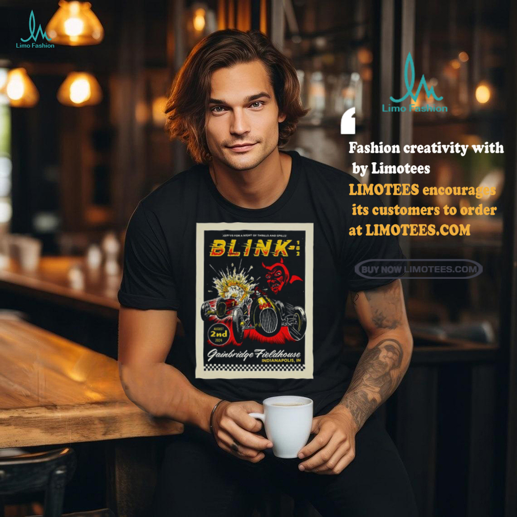 Blink 182 Gainbridge Fieldhouse Indianapolis IN Aug 2 2024 Poster shirt Blink 182 Gainbridge Fieldhouse Indianapolis IN Aug 2 2024 Poster shirt