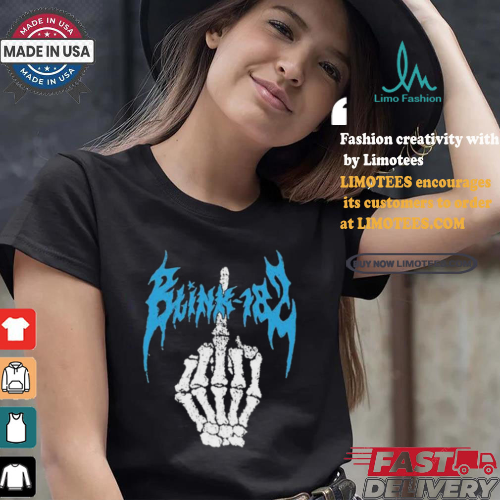 Blink 182 One More Time Tour 2024 Middle Finger T shirt Blink 182 One More Time Tour 2024 Middle Finger T shirt