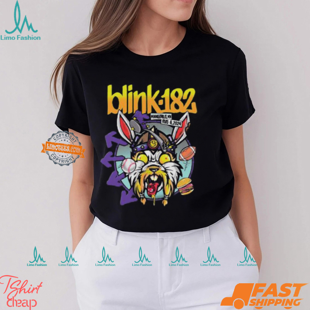 Blink 182 x Mini Apple Ass One More Time Tour 2024 Event Tee In Minneapolis MN On August 6 2024 T Shirt Blink 182 x Mini Apple Ass One More Time Tour 2024 Event Tee In Minneapolis MN On August 6 2024 T Shirt