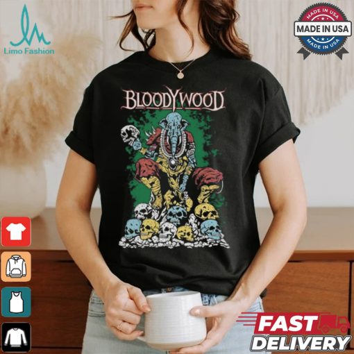 Bloody Wood Elephant Skull Tee Shirt