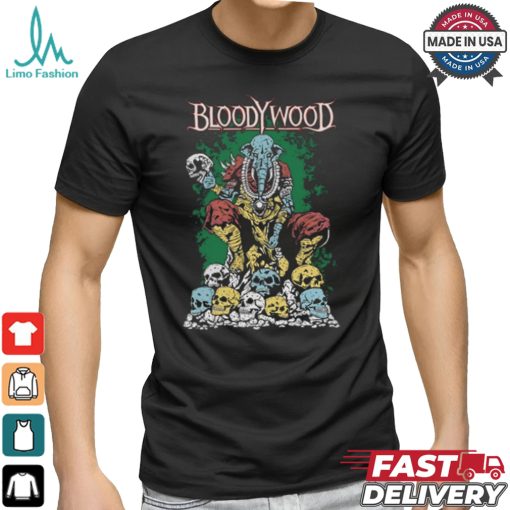 Bloody Wood Elephant Skull Tee Shirt