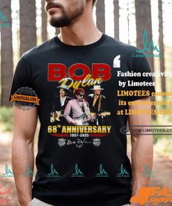 Bob Dylan 68th Anniversary 1957 2025 Thank You For The Memories T shirt