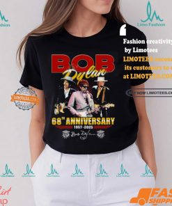 Bob Dylan 68th Anniversary 1957 2025 Thank You For The Memories T shirt