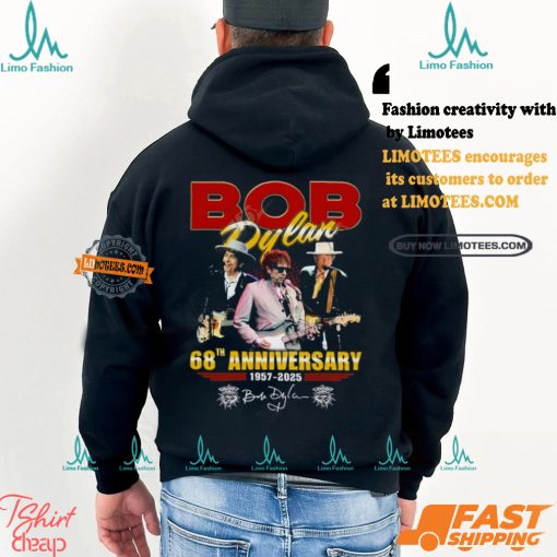 Bob Dylan 68th Anniversary 1957 2025 Thank You For The Memories T shirt