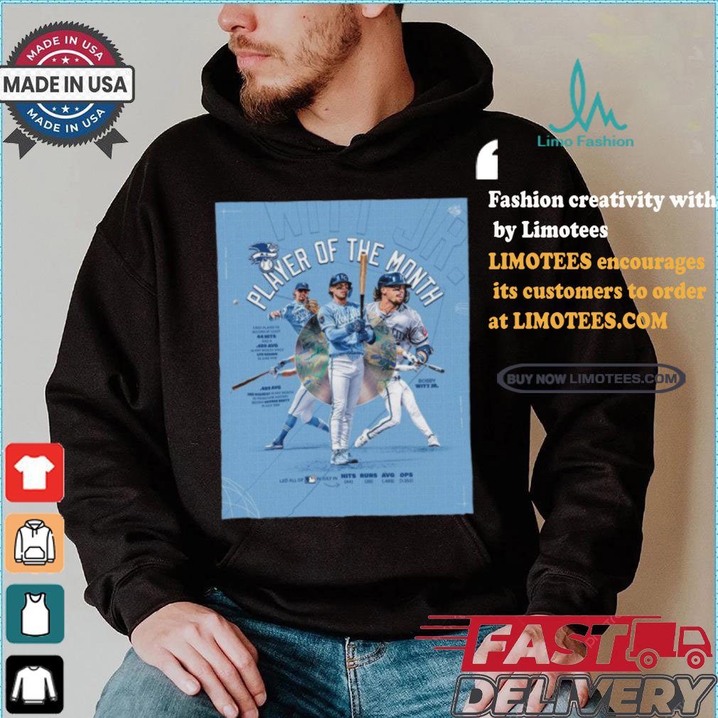 Bobby Witt Jr has been named the American League Player of the Month for July shirt Bobby Witt Jr has been named the American League Player of the Month for July shirt
