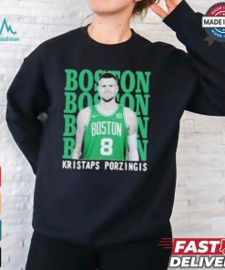 Boston Celtics Kristaps Porzingis Latvian professional basketball player T Shirt