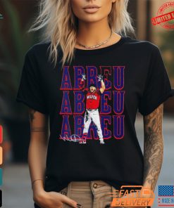 Boston Red Sox Wilyer Abreu Signature Repeat Cartoon Shirt