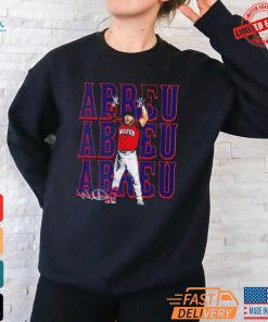 Boston Red Sox Wilyer Abreu Signature Repeat Cartoon Shirt