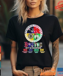 Boston Red Sox – Boston Celtics – New England Patriots – Boston Bruins Boston City Of Champions T Shirt