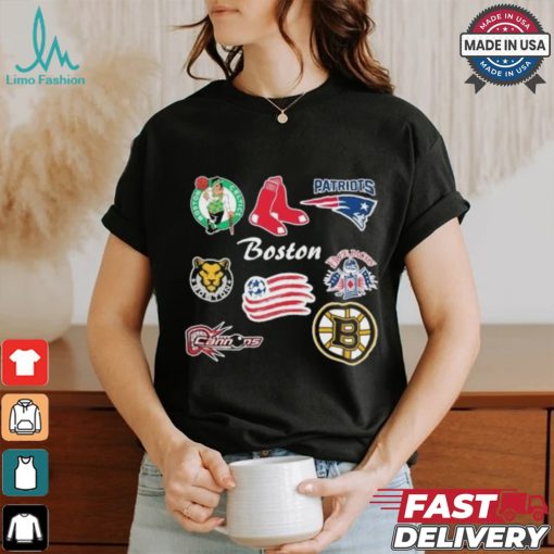 Boston Sports Teams 2024 Vintage Logo Shirt