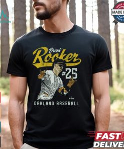 Brent Rooker #25 Oakland Baseball Player Name Vintage Graphic t shirt