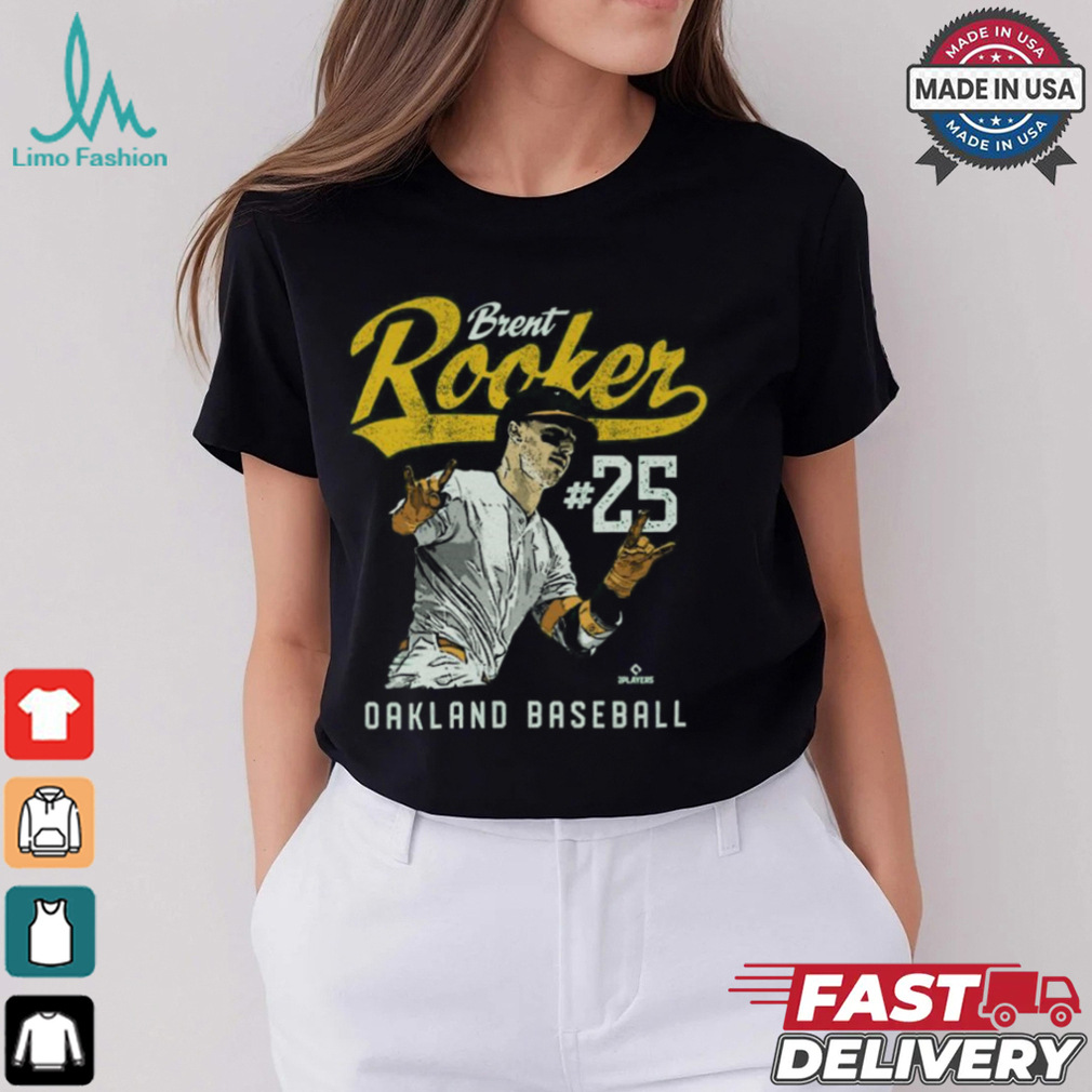 Brent Rooker #25 Oakland Baseball Player Name Vintage Graphic t shirt Brent Rooker #25 Oakland Baseball Player Name Vintage Graphic t shirt