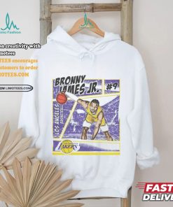Bronny James Jr. Los Angeles Lakers Comic Shirt