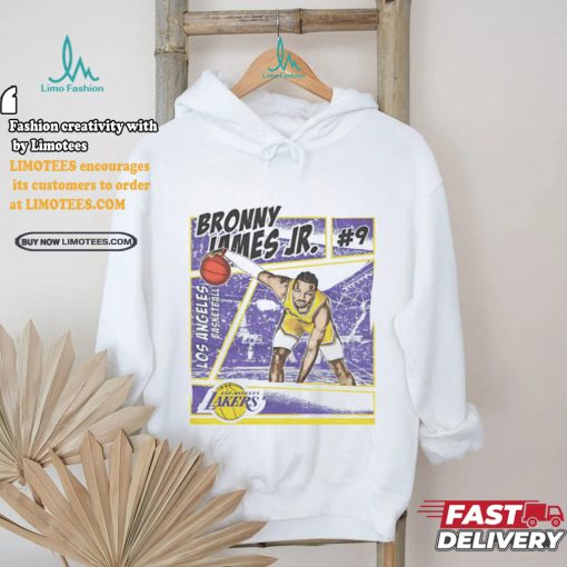 Bronny James Jr. Los Angeles Lakers Comic Shirt