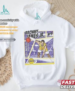 Bronny James Jr. Los Angeles Lakers Comic Shirt