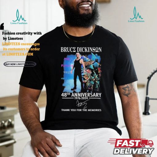 Bruce Dickinson 48th Anniversary 1976 2024 Thank You For The Memories T Shirt