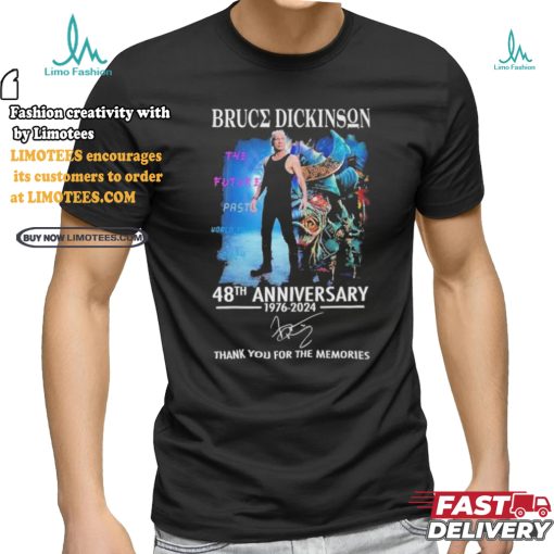 Bruce Dickinson 48th Anniversary 1976 2024 Thank You For The Memories T Shirt